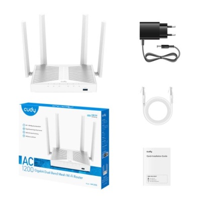 CUDY WR1300S | router, Wi-Fi 5, 2,4GHz/5GHz, Gigabit, USB
