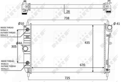 РАДИАТОР ВОДЫ NRF 59129