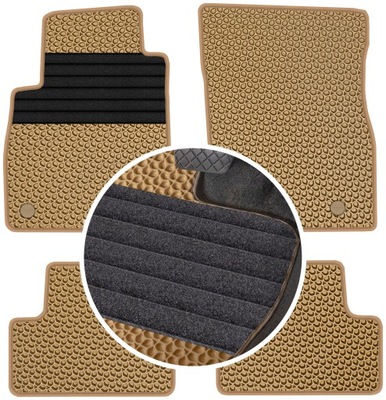 OPEL CASCADA 2013-2019 ALFOMBRILLAS GOMA PARA COCHE EVA COLOR BEIGE  