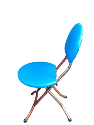 Krzesło hoker składane metalowe do odświeżenia