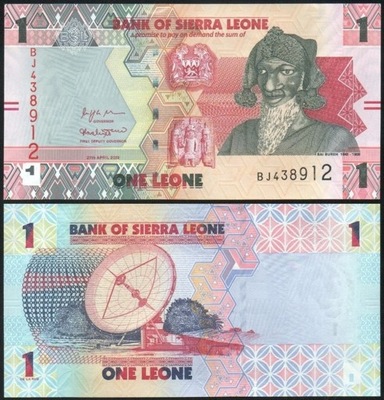 $ Sierra Leone 1 LEONE P-34 UNC 2022