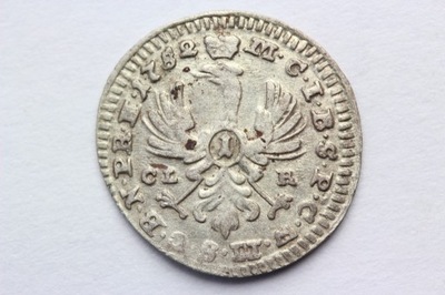 KREUZER BRANDENBURGIA 1752 FRYDERYK II SUPER STAN