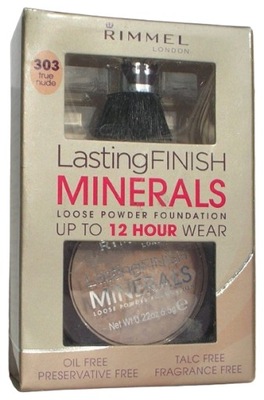 RIMMEL Lasting Finish Minerals Puder Sypki 303 z Pędzlem