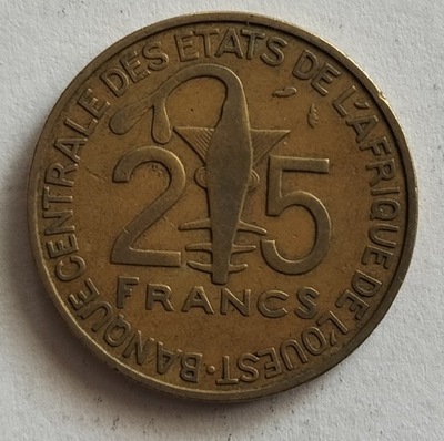 Afryka Zachodnia 25 franków 1982