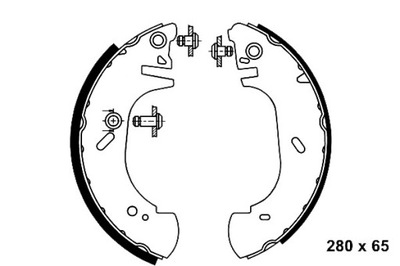 Ate тормозные колодки тормозные kpl. задняя opel movano фото №1