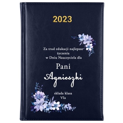 Kalendarz książkowy 2023 A5 Funandstyle odcienie niebieskiego