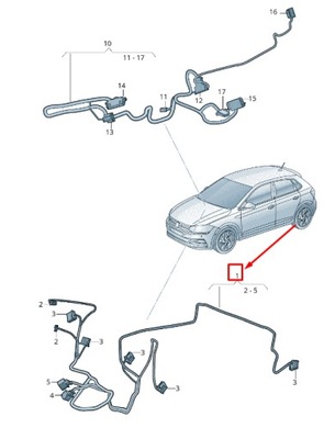 Skoda kamiq air кондиционер harness rhd 2q2971566e фото №1