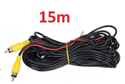 CABLE FOR CAMERA REAR VIEW CABLE 15M CINCH RCA AV  