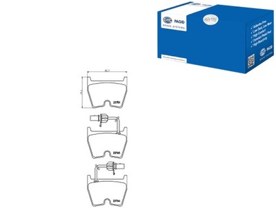 ZAPATAS DE FRENADO HELLA PAGID 3D0698151A 4B3698151A  