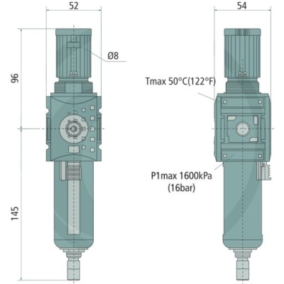 Granit wkf-k1-3/8-8-m filterregler - bg 1 фото №1