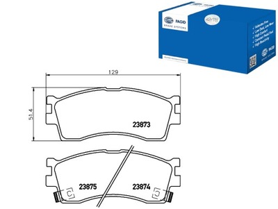 HELLA PAGID ZAPATAS DE FRENADO 0K2N13328Z A 0K9D0332  