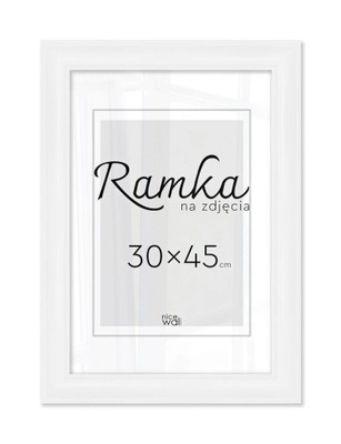 Biała ramka na zdjęcia 30x45 cm Rama 45x30 cm