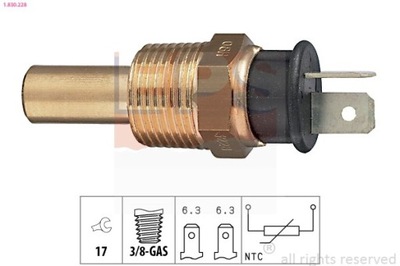 SENSOR TEMPERATURA DE LÍQUIDO REFRIGERACIÓN HYUNDAI PONY 1,5 90- 1-830-228  