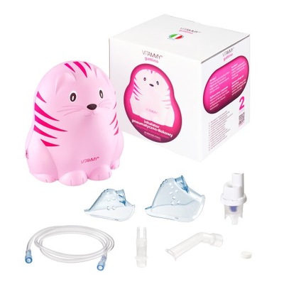 VITAMMY GATTINO A1503 PINK Inhalator dla dzieci w wesołym kształcie kotka