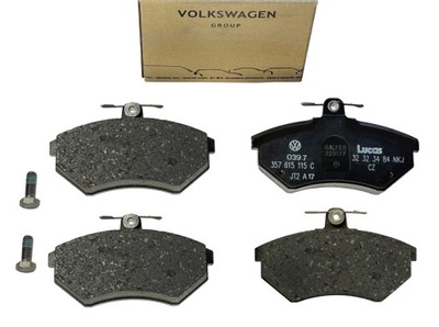 PADS BRAKE FRONT AUDI 80 90 100 A4 VW GOLF 3 PASSAT CADDY ORIGINAL  