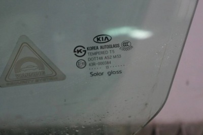 Стекло дверь левый перед передняя боковая kia optima iii 2013 фото №1