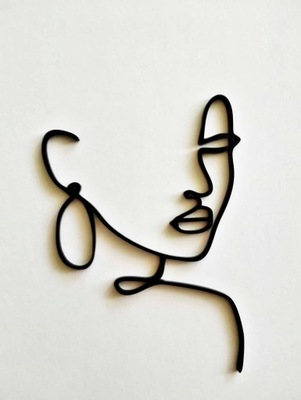 TOPPER pleksa czarna linearny twarz 2