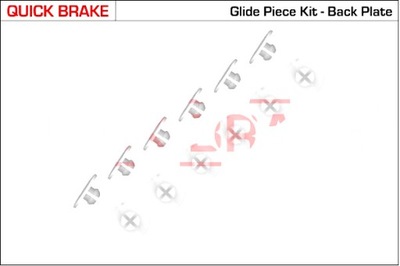 QUICK BRAKE JUEGO DE MONTAJE ZAPATAS DE FRENADO AUDI A2 SEAT AROSA  