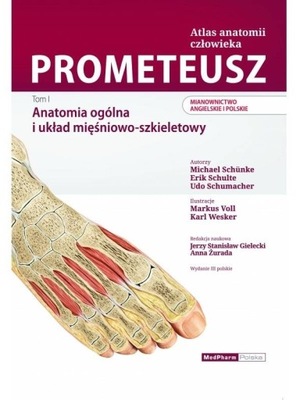 Atlas Anatomii Człowieka PROMETEUSZ TOM 1 ANATOMIA OGÓLNA PL ENG