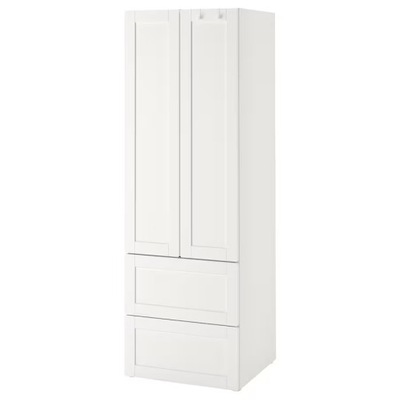 IKEA SMASTAD PLATSA Skriňa 60x42x181 cm biely rám