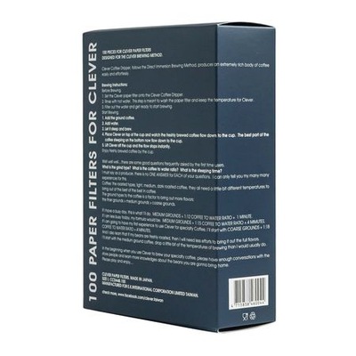 Clever Dripper Dripper Filtry papierowe Rozmiar L 100 szt.