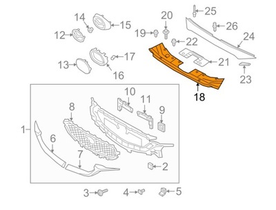 CUERPO DEL RADIADOR MAZDA CX-5 17- KB8A50717D  