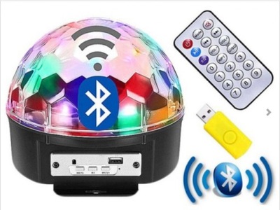 KULA LED DISCO USB BLUETOOTH DYSKOTEKOWA PROJEKTOR