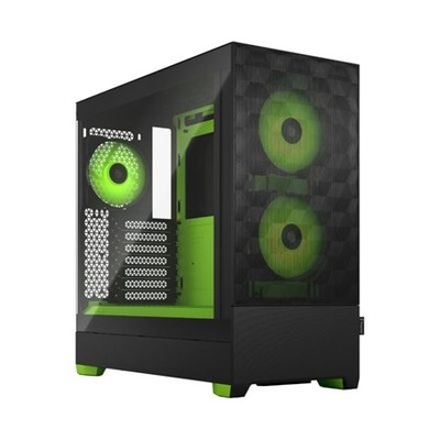 Fractal Design Pop Air RGB Green Core TG Clear Tint, ATX, mATX, Mini ITX, z