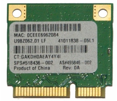 Moduł WiFi Atheros AR5B95 HP dv6 dv6-2015sw