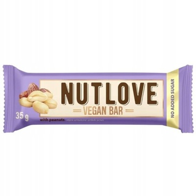 ALLNUTRITION NUTLOVE VEGAN BAR 35G PEANUTS