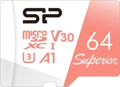 SP064GBSTXDV3V20SP SILICON POWER Superior Micro SDXC 64GB SILICON POWER