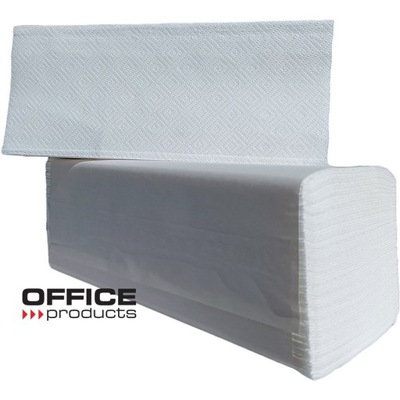 Ręczniki składane Office Products Z-Fold 2w celuloza białe (20x150)