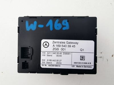 Mercedes w169 a-klasa модуль шлюз блок управления a1695403945 фото №1