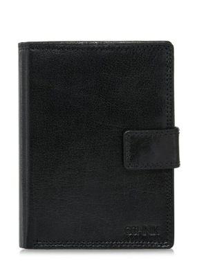 OCHNIK Czarny skórzany portfel męski PORMS-0552-99