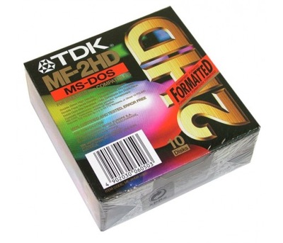 TDK NOWE Dyskietki MF 2HD 1,44MB op 10 sztuk