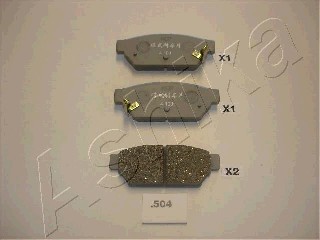 PADS BRAKE REAR ASHIKA 51-05-504 5105504  