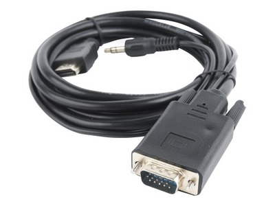 GEMBIRD A-HDMI-VGA-03-6 Gembird adapter HDMI-AM ->VGA F + audio, na kablu