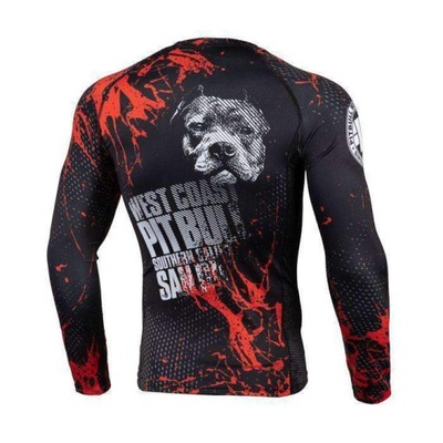 PIT BULL rashguard longsleeve BLOOD DOG L