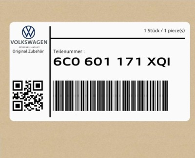 Накладка satinschwarz/chromglanz/ reflex 6c0601171xqi vw polo t-roc golf фото №1