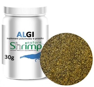 Shrimp Nature Algi 30g Pokarm uzupełniający dla krewetek