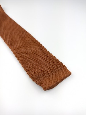 One Six 5ive brązowy krawat knit kn15