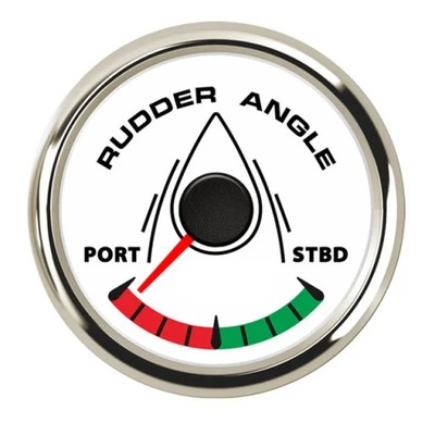 52MM BOAT MARINE RUDDER ANGLE INDICATOR 0-190 OHM WITH RUDDER ANGLE ~73621