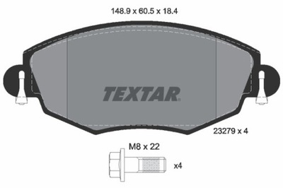 КОЛОДКИ ТОРМОЗНЫЕ FORD ПЕРЕД MONDEO 00- 2327904