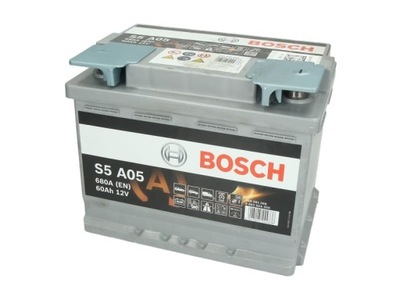 BATTERY BOSCH S5 A05 START&STOP AGM (60AH/6  