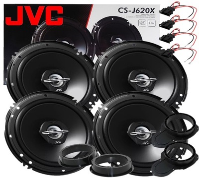 JVC SPEAKERS TWO-SIDED 4 PCS. VW PASSAT B6 B7 CC FRONT + REAR  