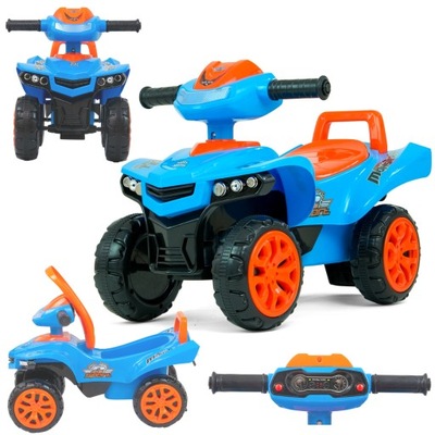 Pojazd mini Quad dla dzieci pchacz Jeździk Monster Milly Mally Niebieski