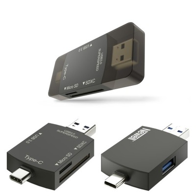 Hub USB-C 2.0/3.0 czytnik kart pamięci SD microSD