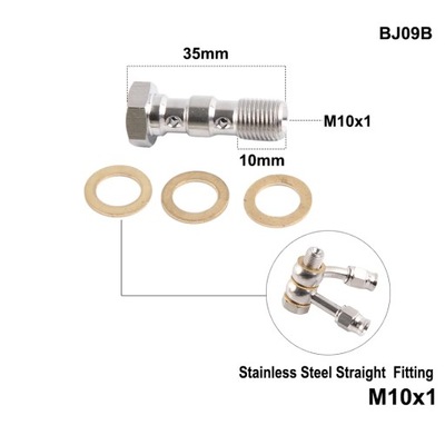 M10X1 AN3 M10X1.25 MOTOCICLETA ROWER Z NAPEDEM HYDRAULICZNE CABLE OLE~17684  