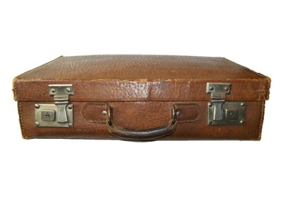 Stara skórzana walizka retro