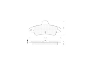 STARLINE ZAPATAS DE FRENADO FORD COUGAR GRANADA MONDEO PARTE TRASERA JUEGO  